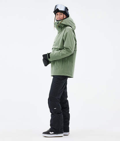 Snowboard Jacket Women Moss Green