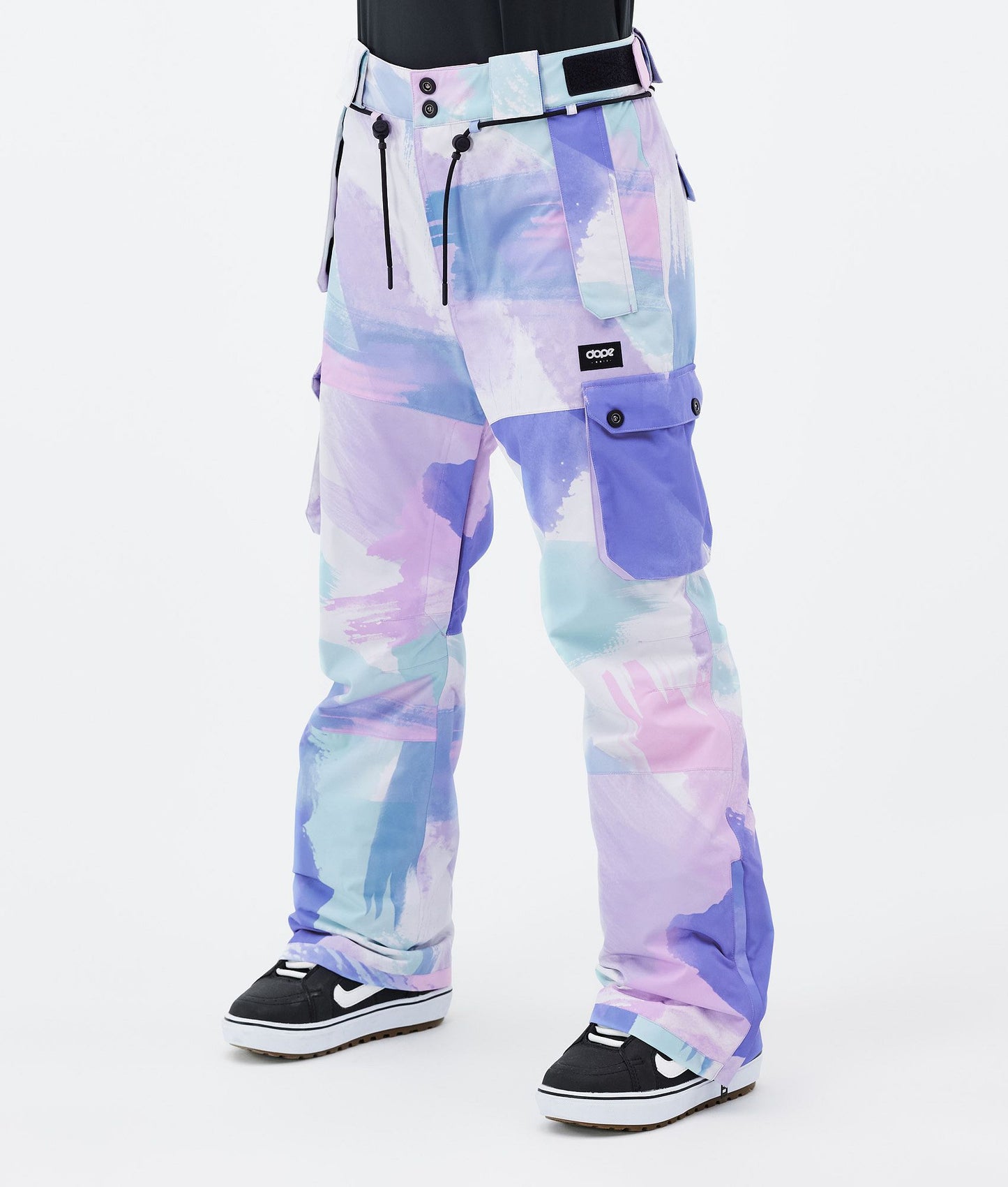 Snowboard Pants Women Scribble Purple