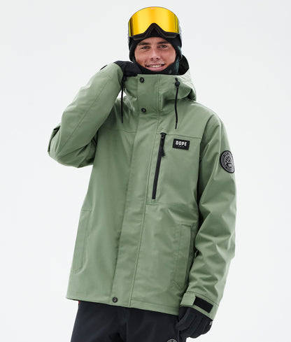 Snowboard Jacket Men Olive Green