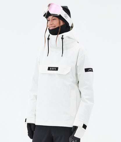 Snowboard Jacket Women Portrait Whitish