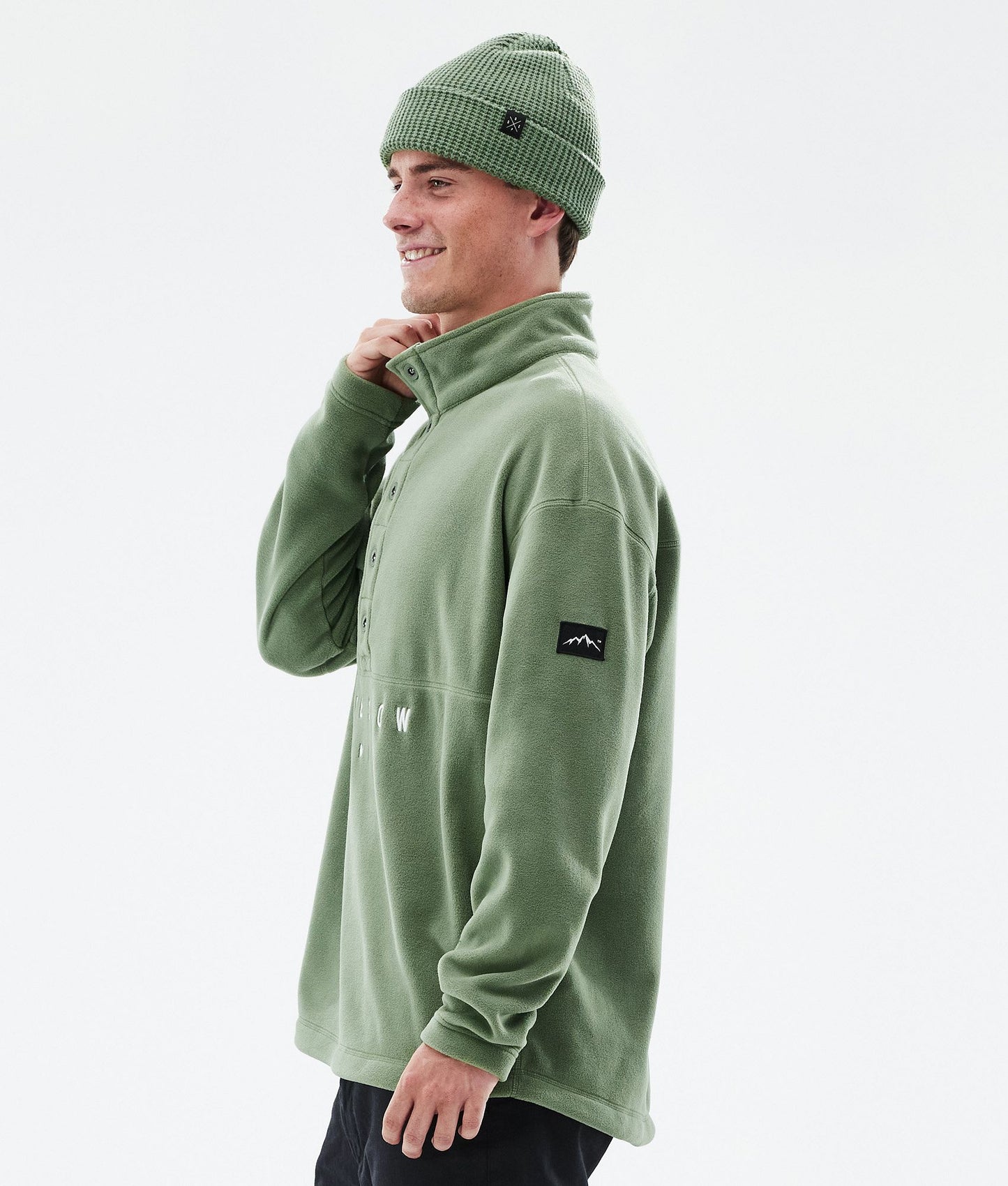 Fleece Sweater Men Moss Green