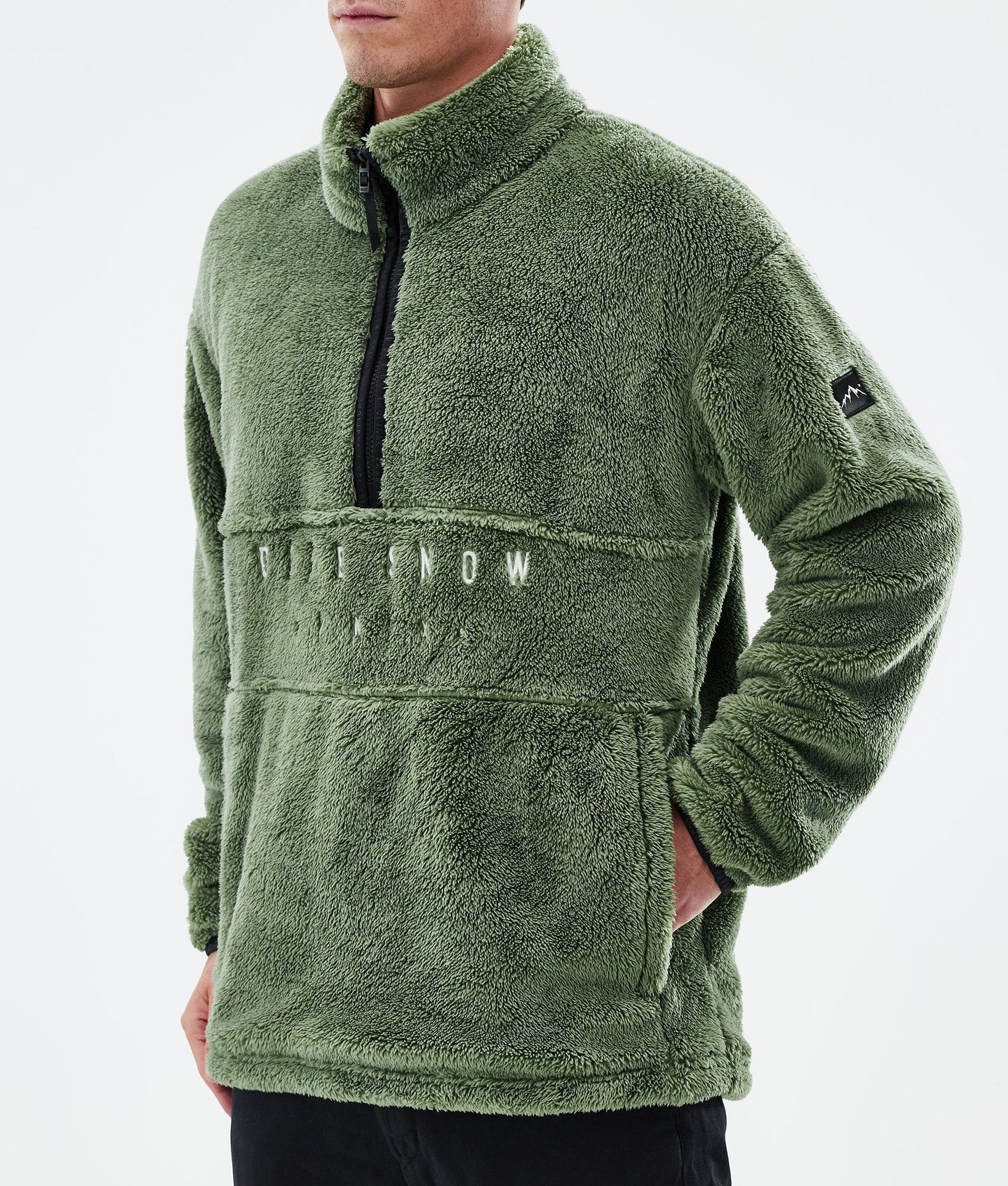 Fleece Sweater Men Moss Green