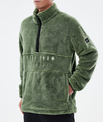 Fleece Sweater Men Moss Green