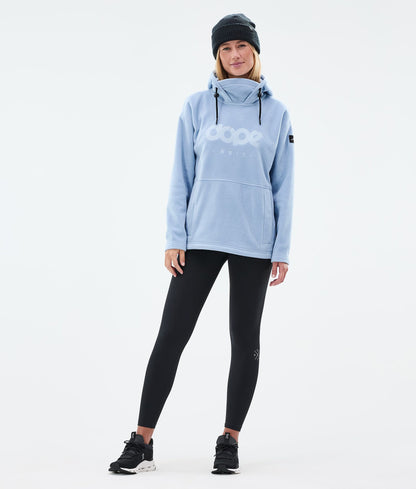 Fleece Hoodie Women Light Blue