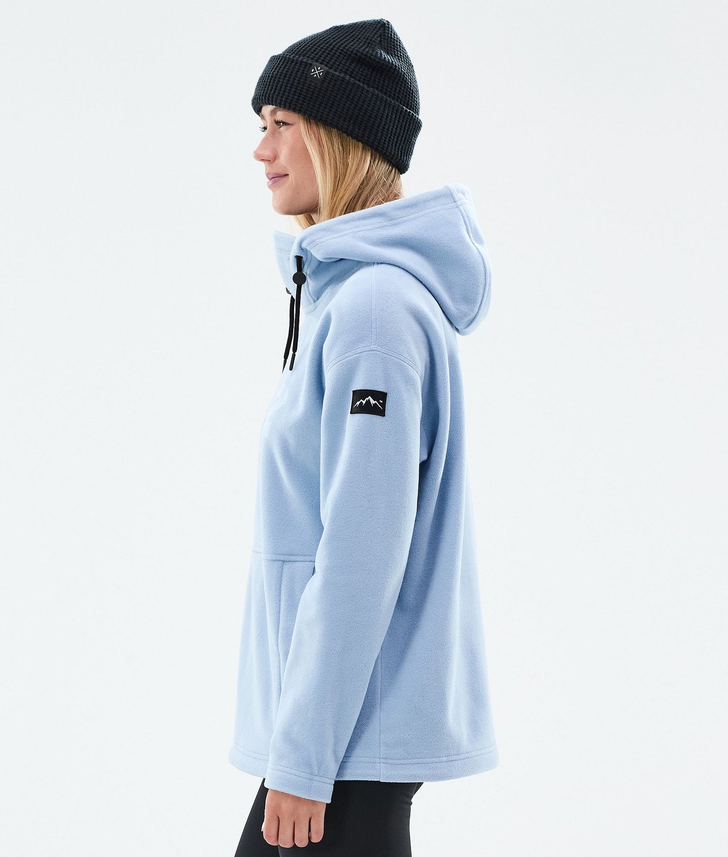 Fleece Hoodie Women Light Blue