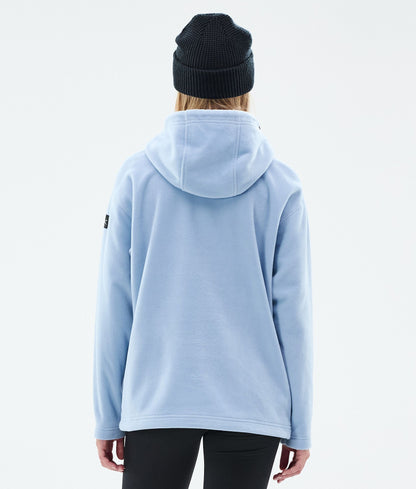 Fleece Hoodie Women Light Blue