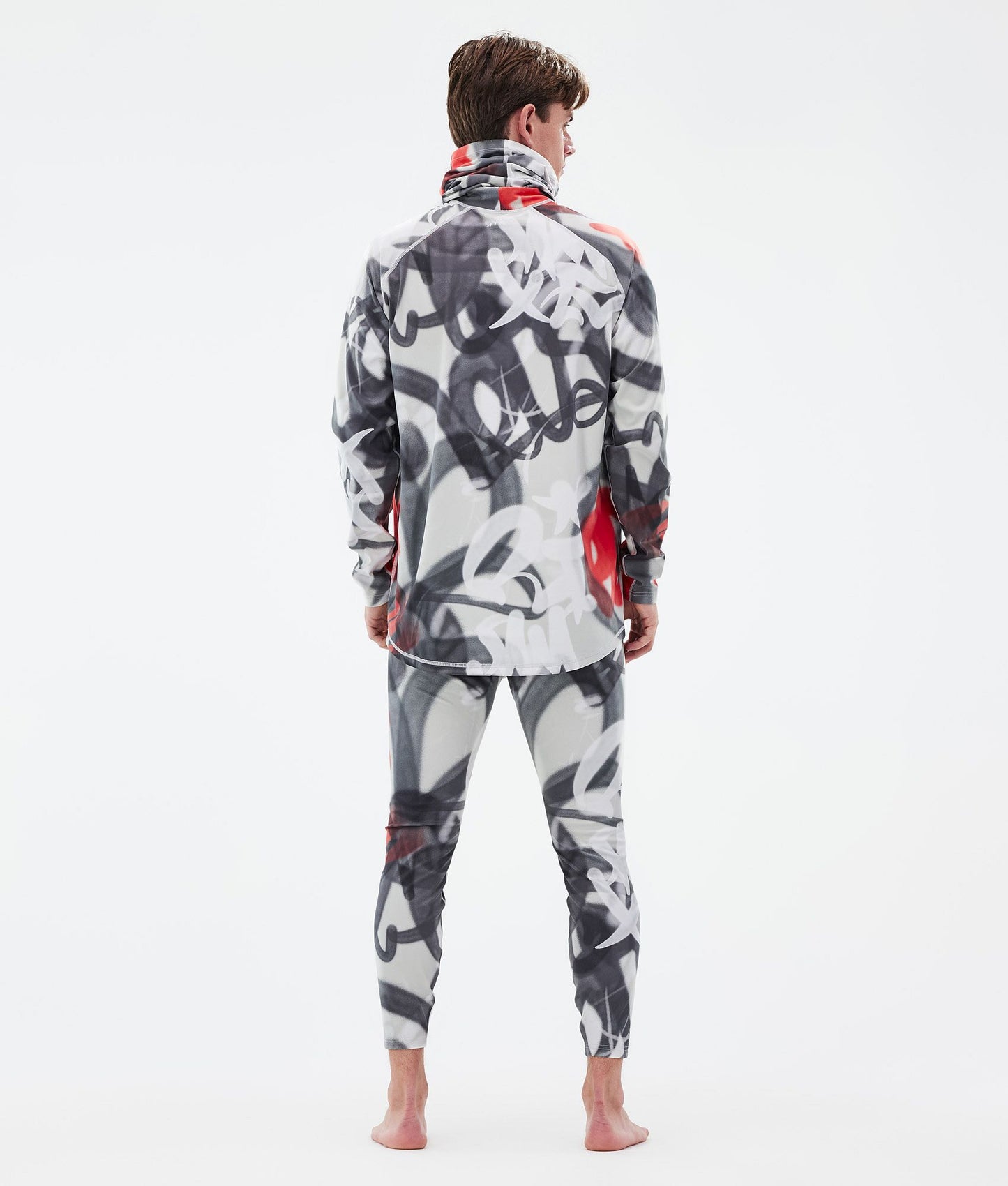 Base Layer Pant Men 2X-Up Spray Black Red