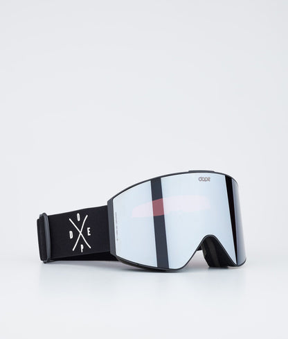 Ski Goggles White/Silver Mirror