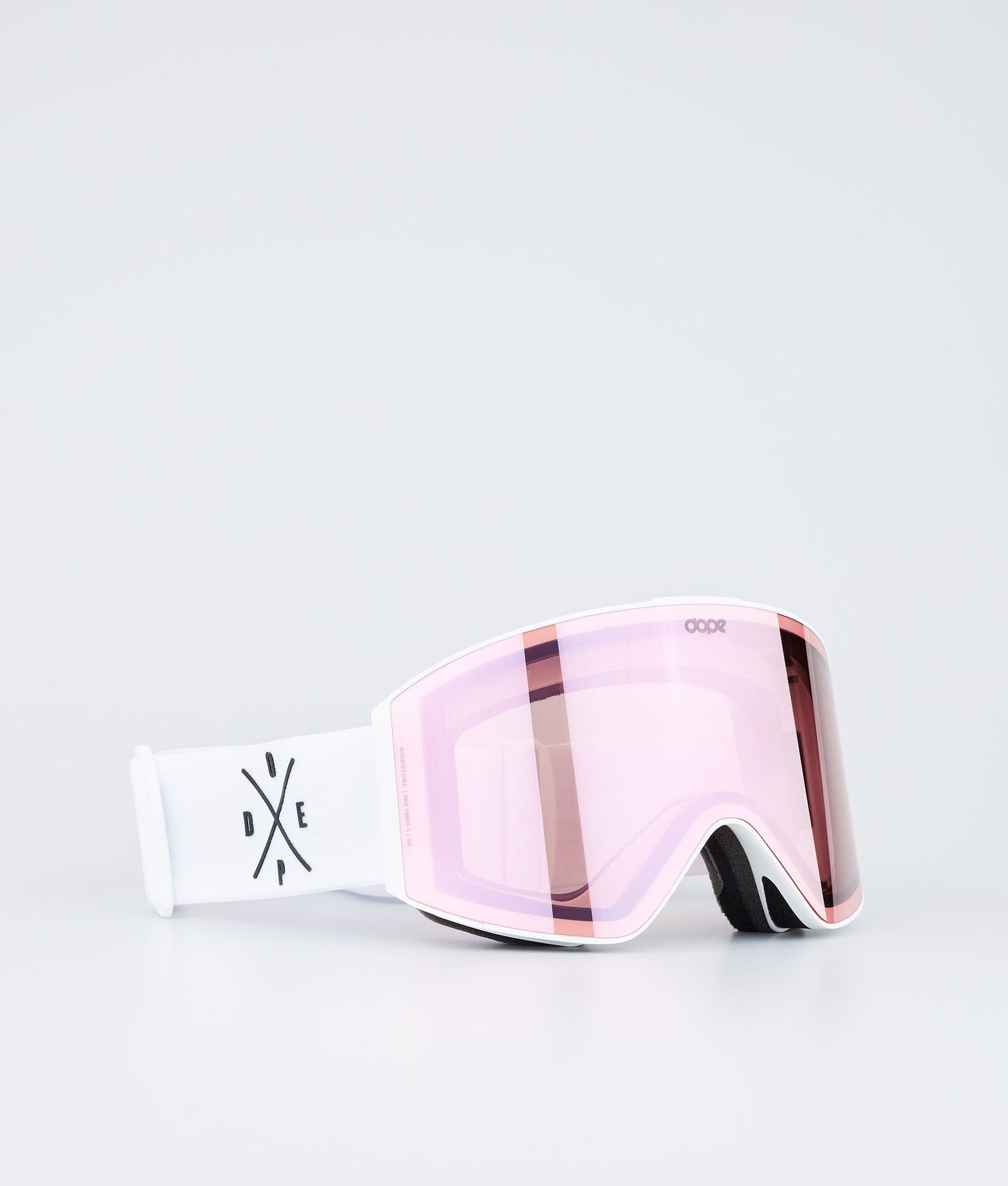 Ski Goggles Black/Red Mirror