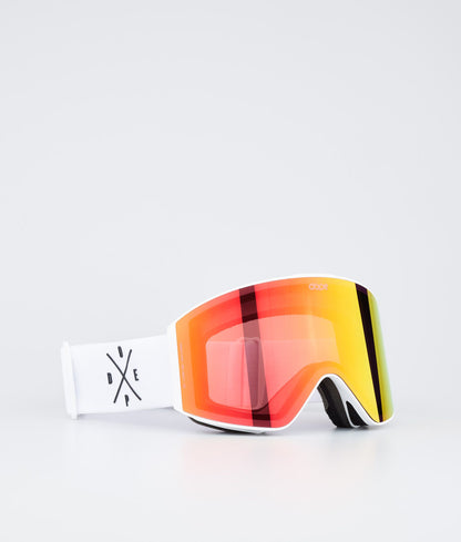 Ski Goggles Black/Green Mirror