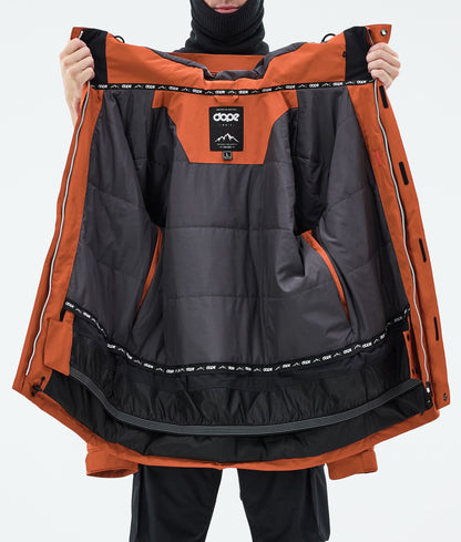 Snowboard Jacket Men Burned Orange