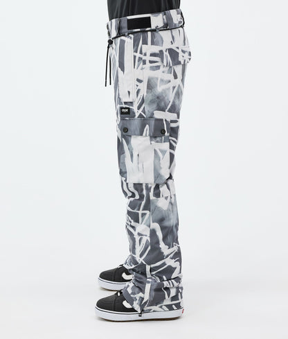 Snowboard Pants Men Scribble Black
