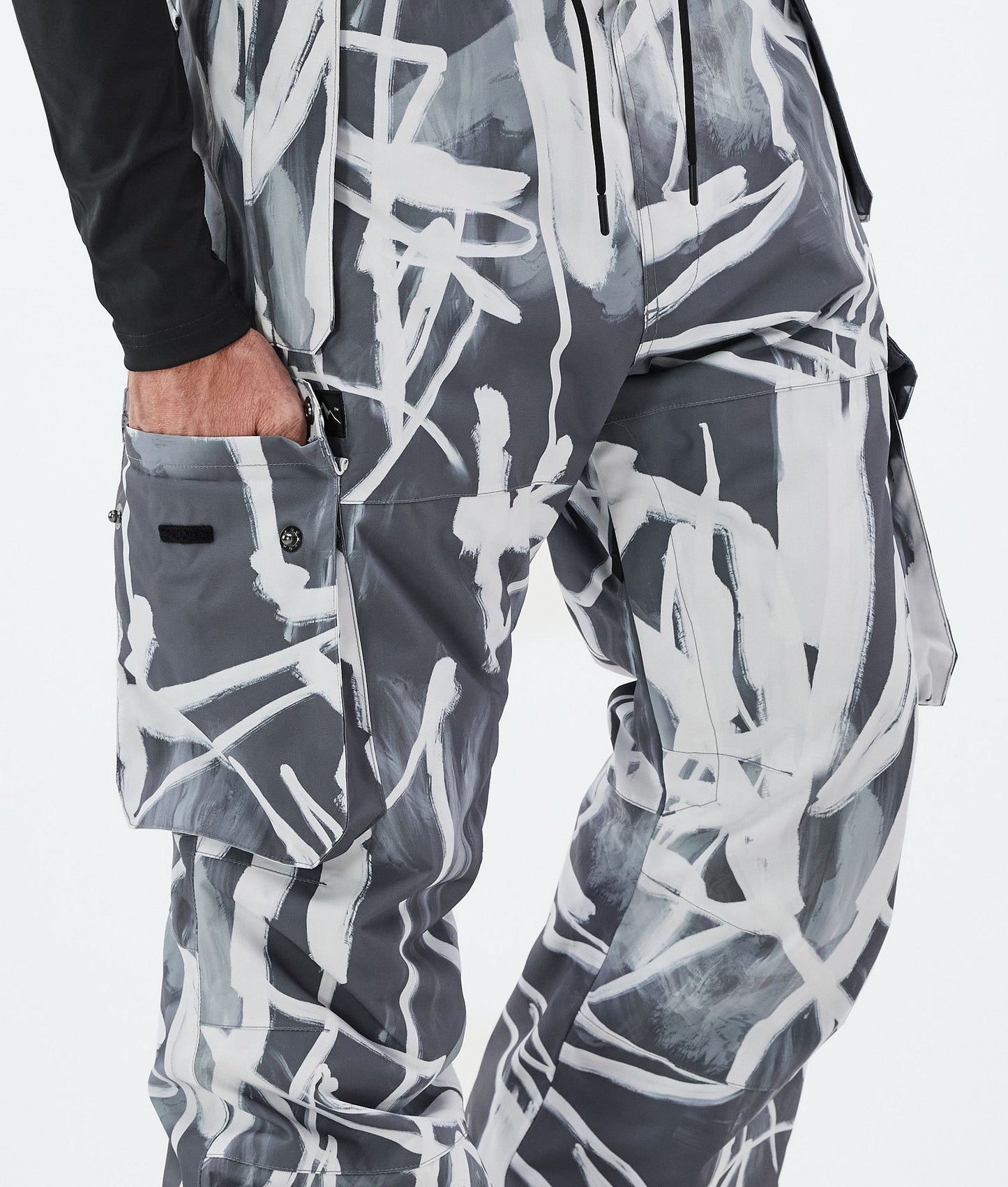 Snowboard Pants Men Scribble Black