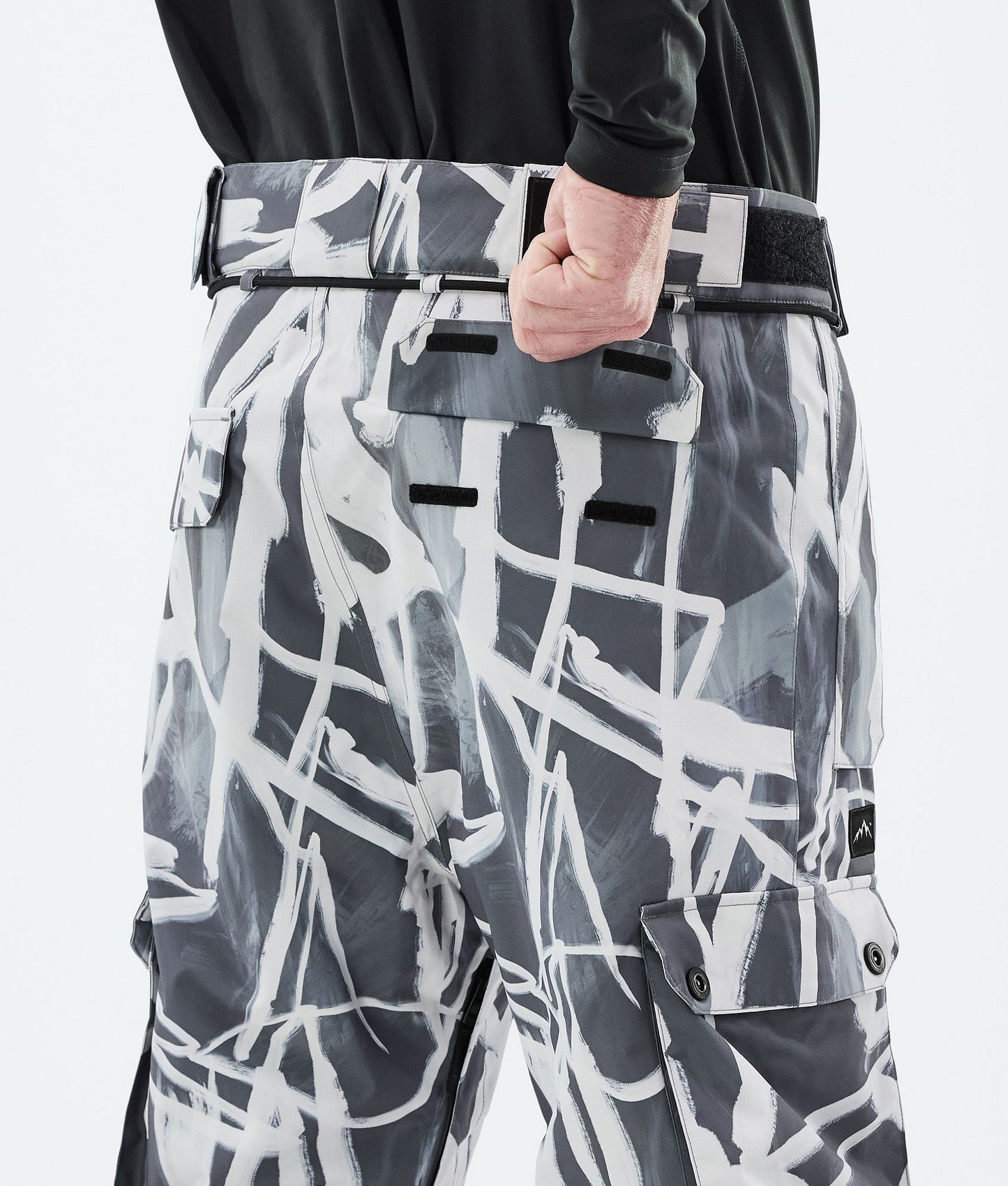 Snowboard Pants Men Scribble Black