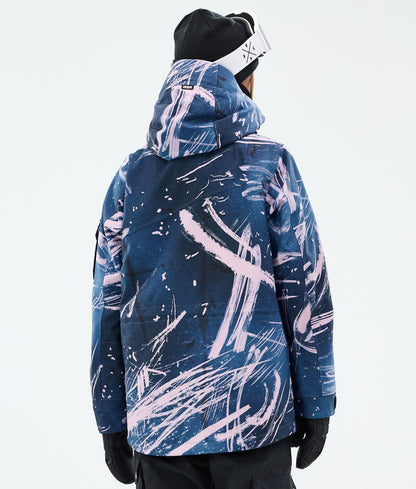 Snowboard Jacket Women Carvings Pink