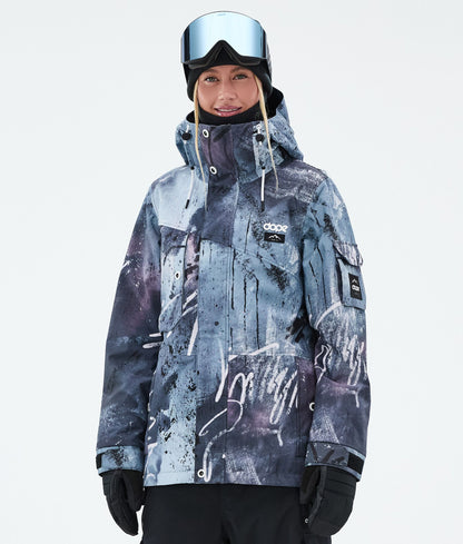 Snowboard Jacket Women Metal Blue