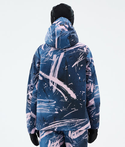 Snowboard Jacket Women Carvings Pink