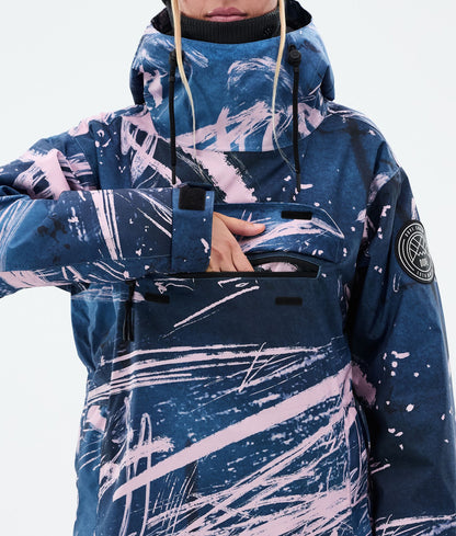 Snowboard Jacket Women Carvings Pink