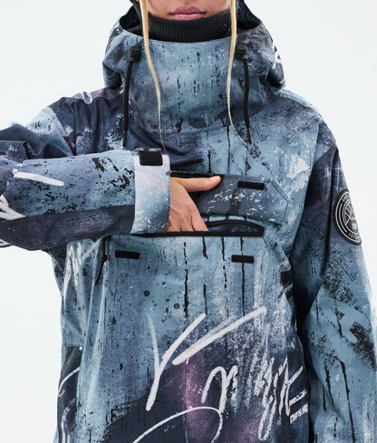 Snowboard Jacket Women Punk Blue