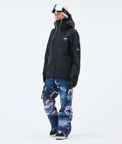 Snowboard Pants Women Carvings Pink