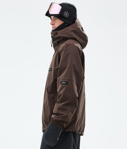 Snowboard Jacket Men Dark Brown