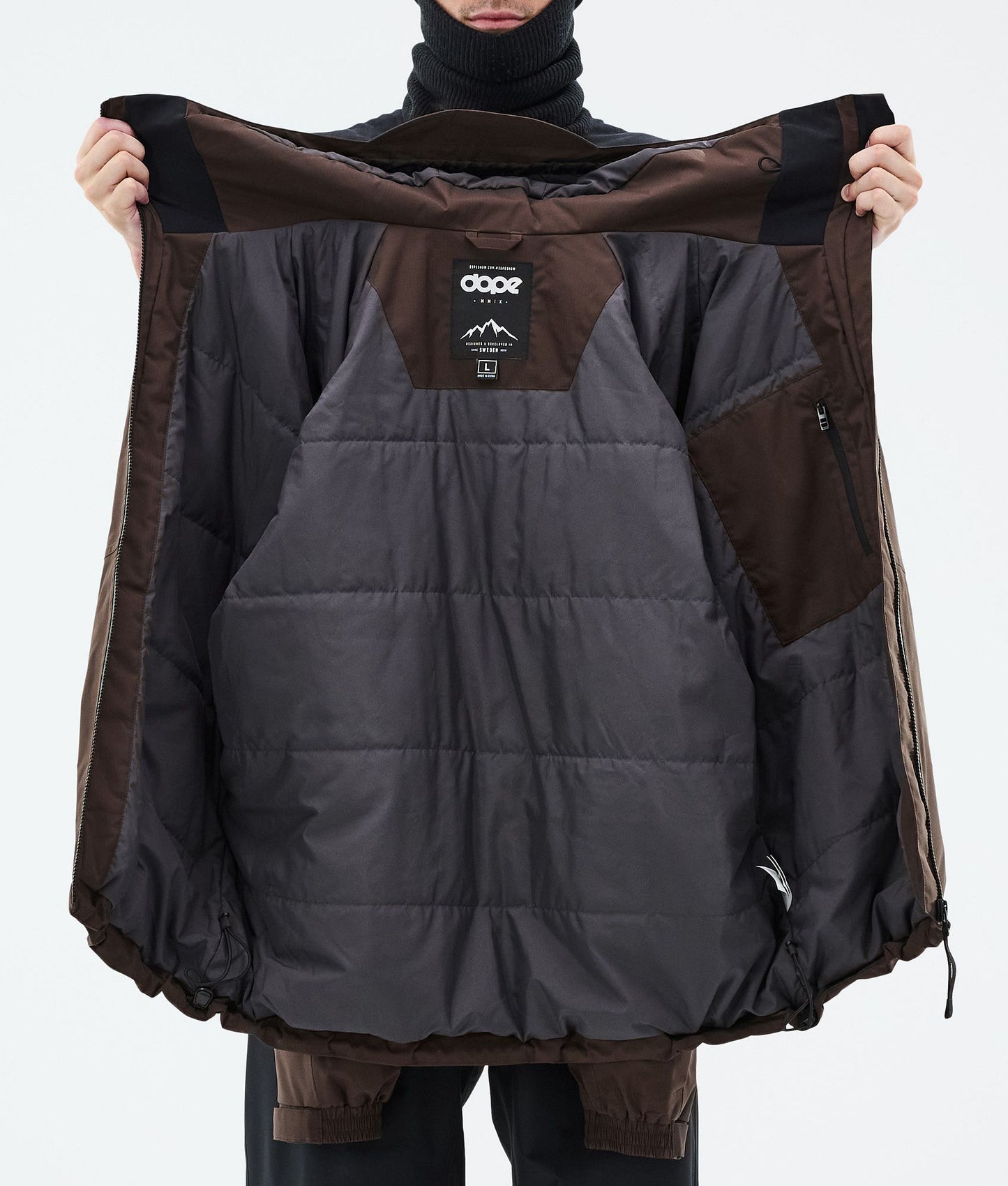 Snowboard Jacket Men Dark Brown
