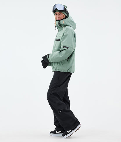 Snowboard Jacket Women Faded Green