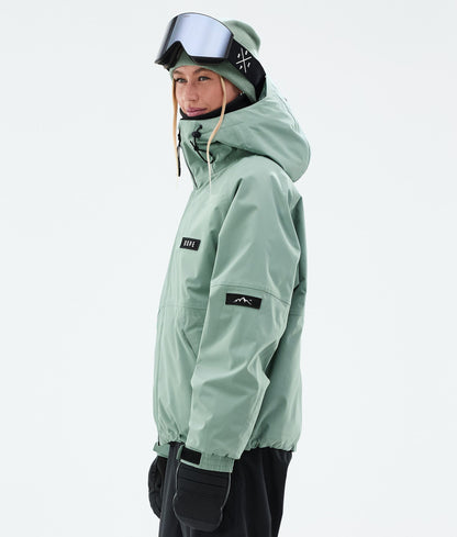 Snowboard Jacket Women Faded Green