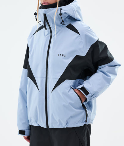 Snowboard Jacket Women Spike Light Blue/Black