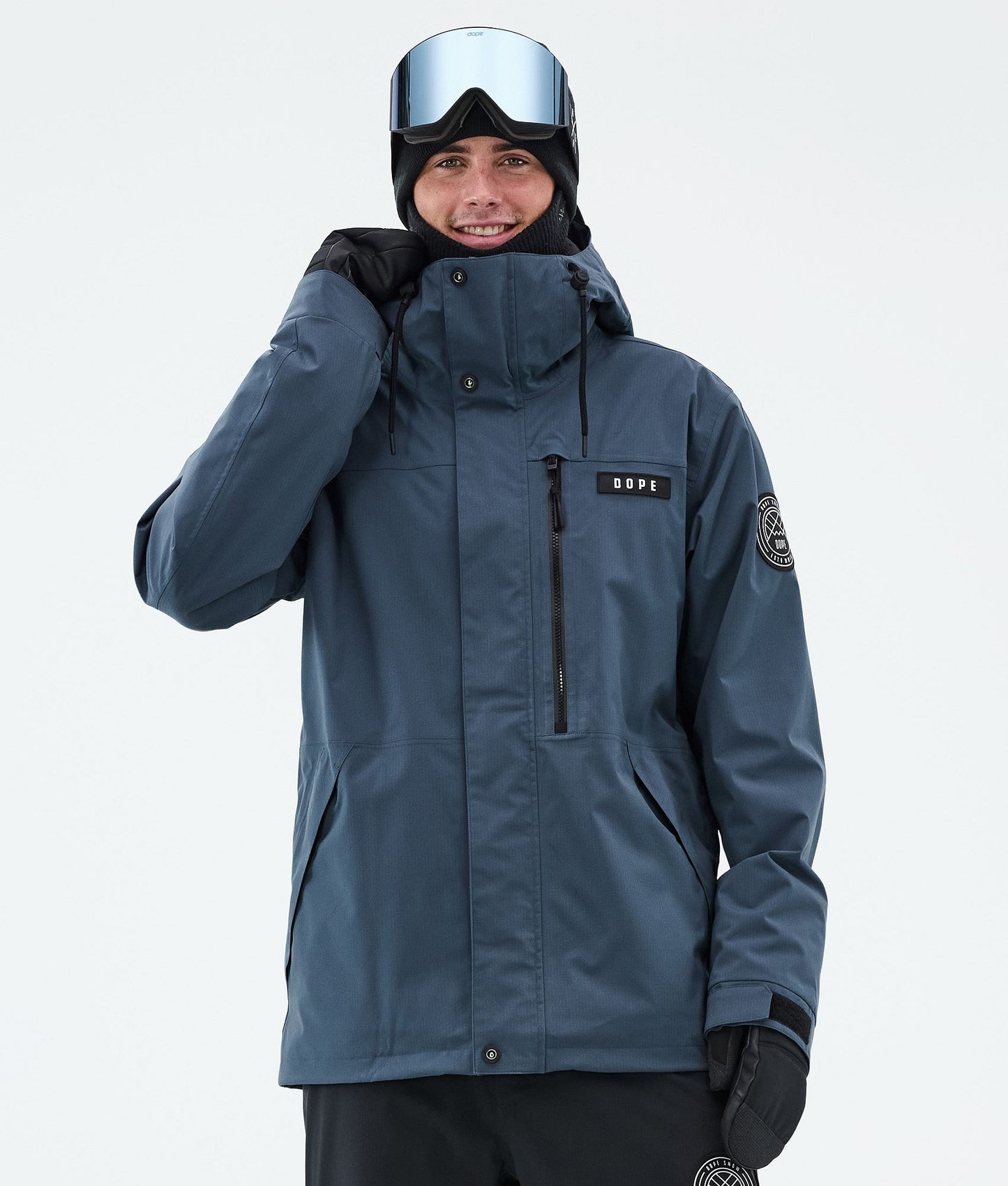 Snowboard Jacket Men Blue Steel