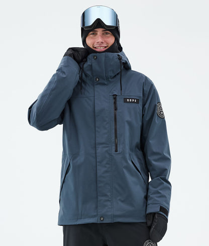 Snowboard Jacket Men Blue Steel
