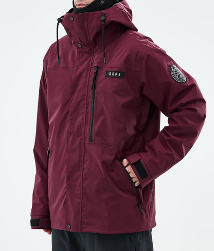 Snowboard Jacket Men Burgundy