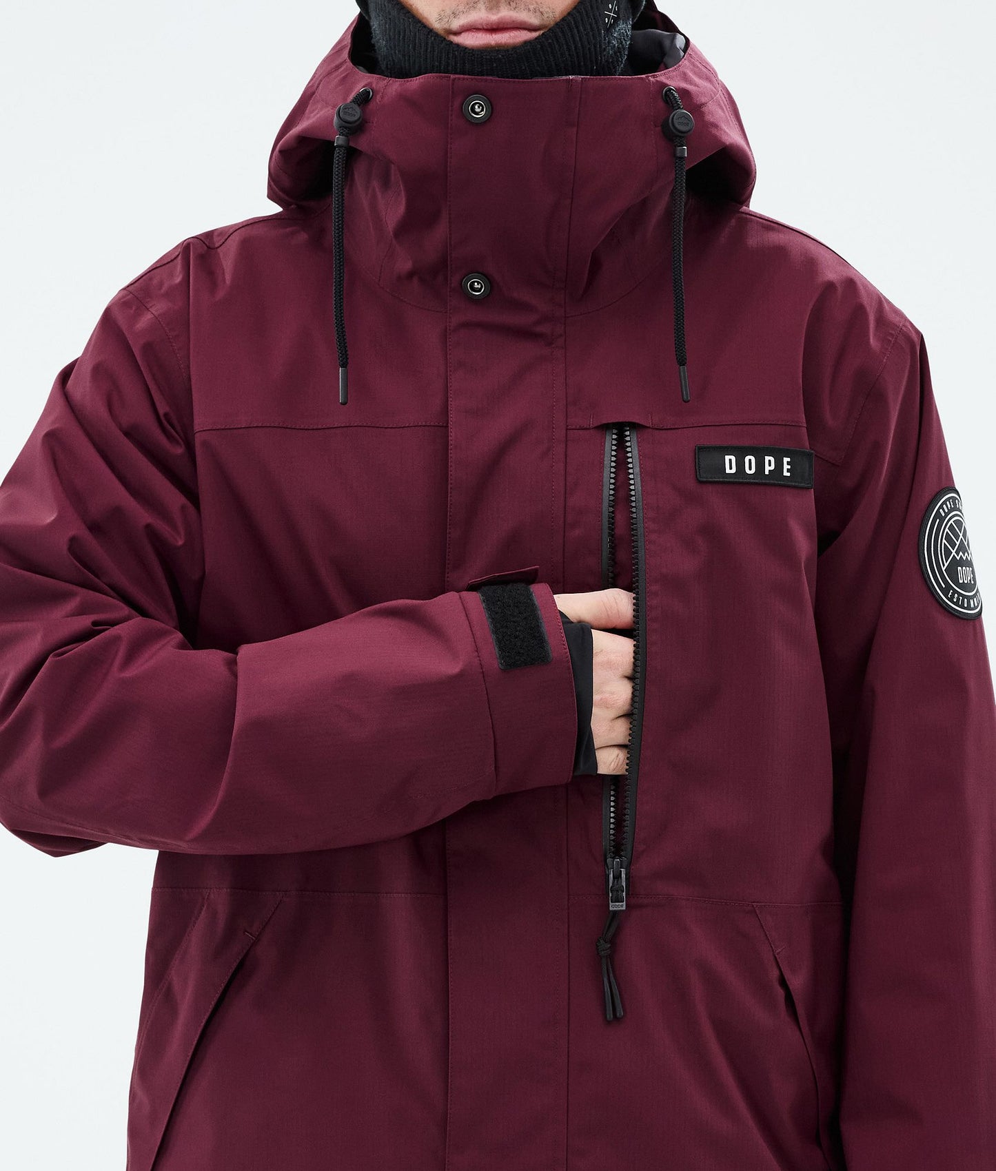Snowboard Jacket Men Burgundy