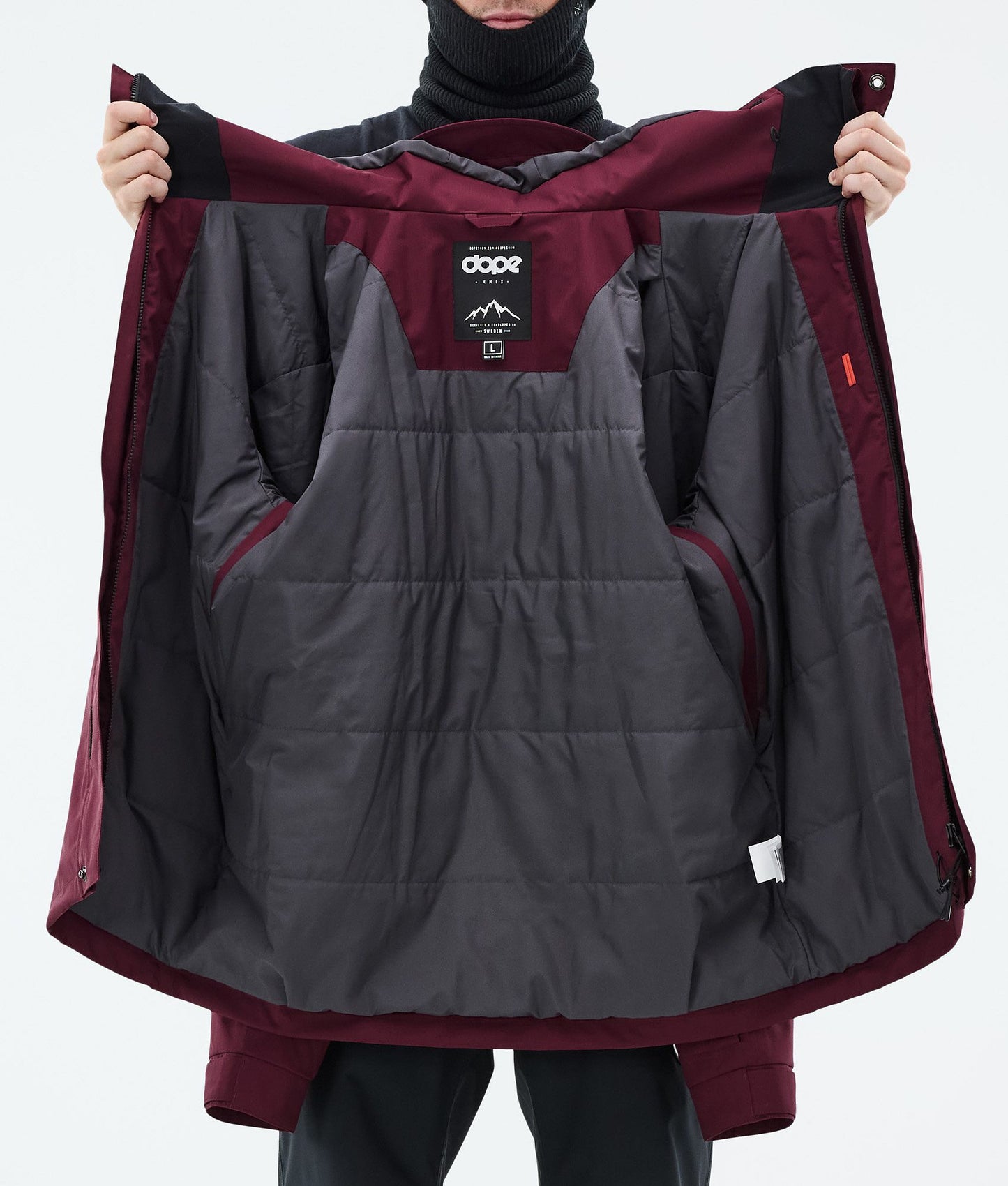Snowboard Jacket Men Burgundy