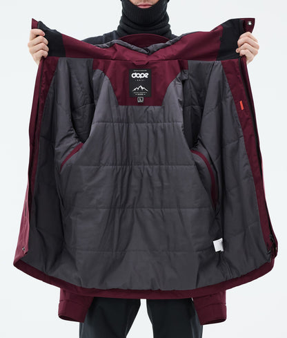Snowboard Jacket Men Burgundy