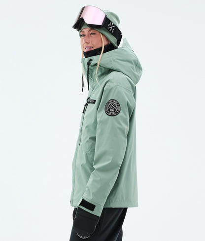 Snowboard Jacket Women Faded Green
