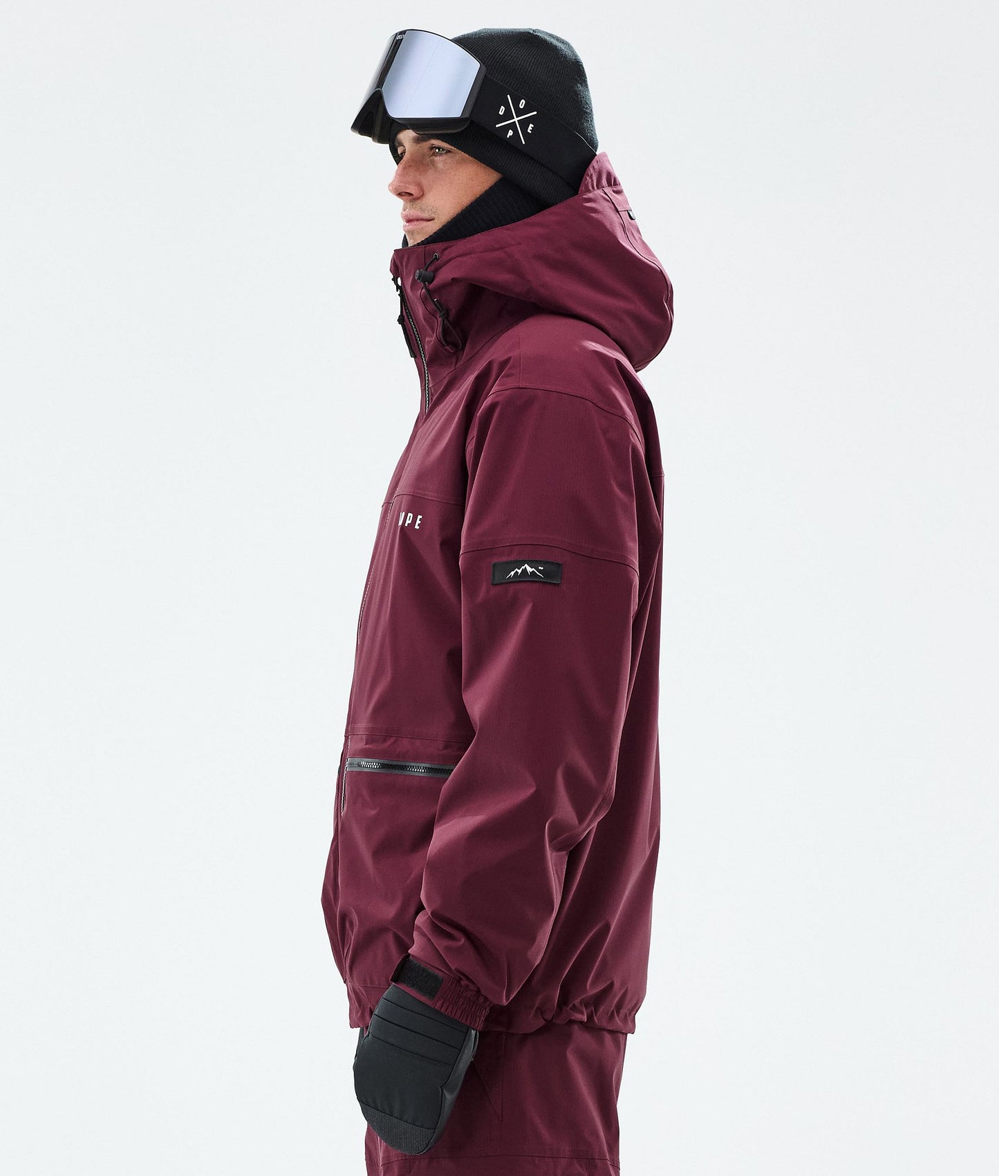 Snowboard Jacket Men Burgundy