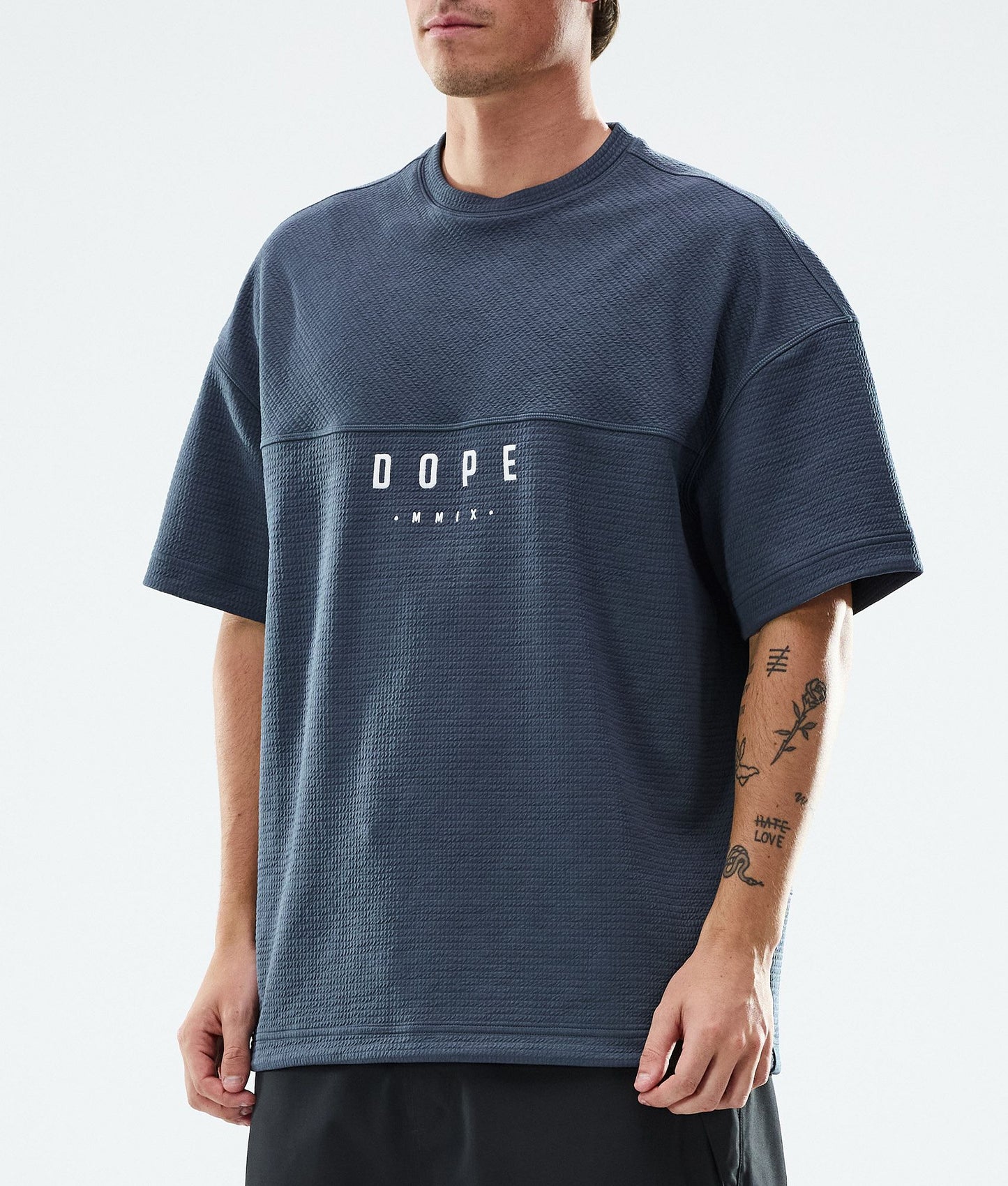 Fleece Sweater Men Metal Blue