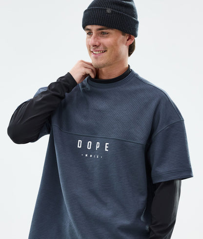 Fleece Sweater Men Metal Blue