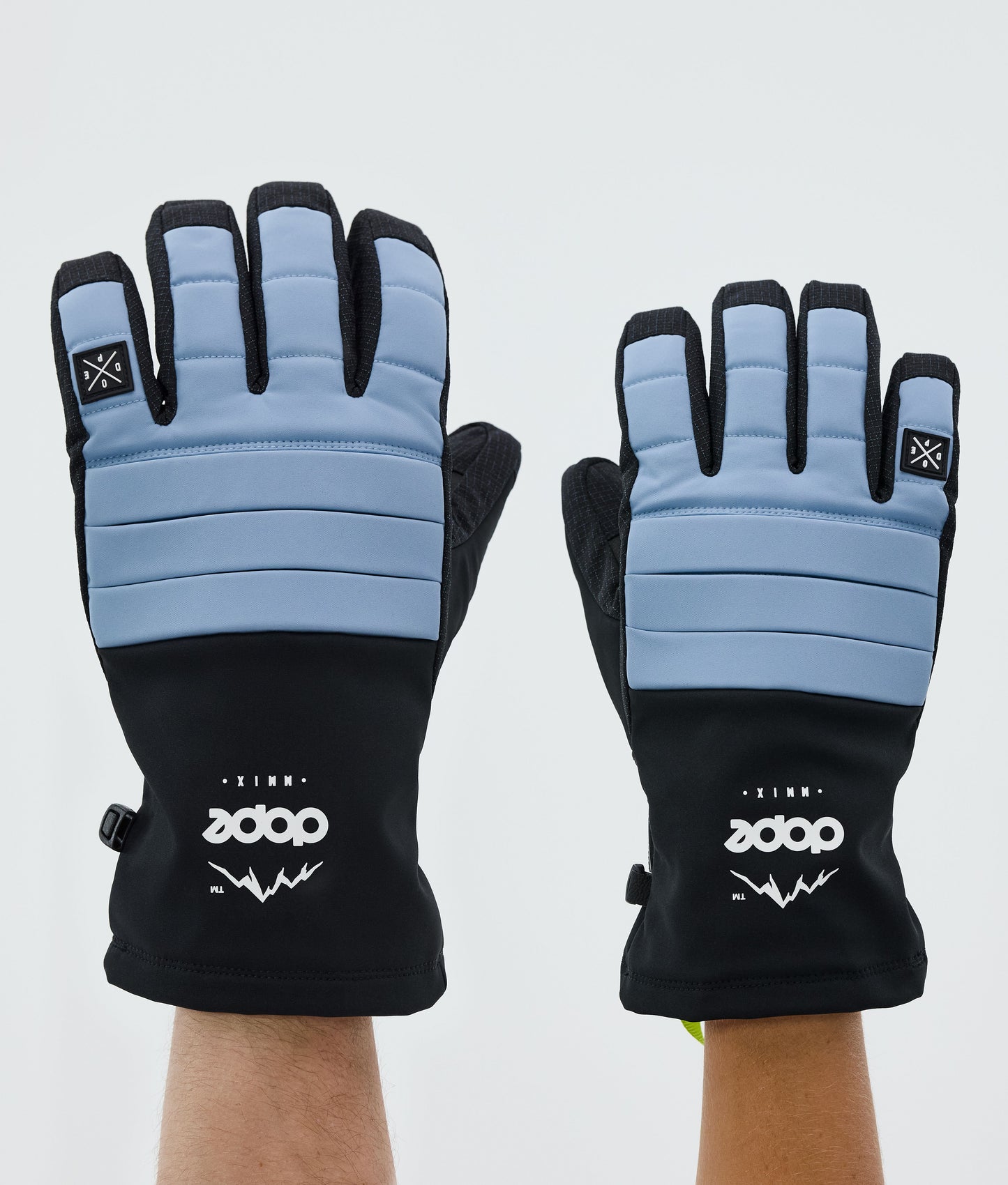 Ski Gloves Metal Blue