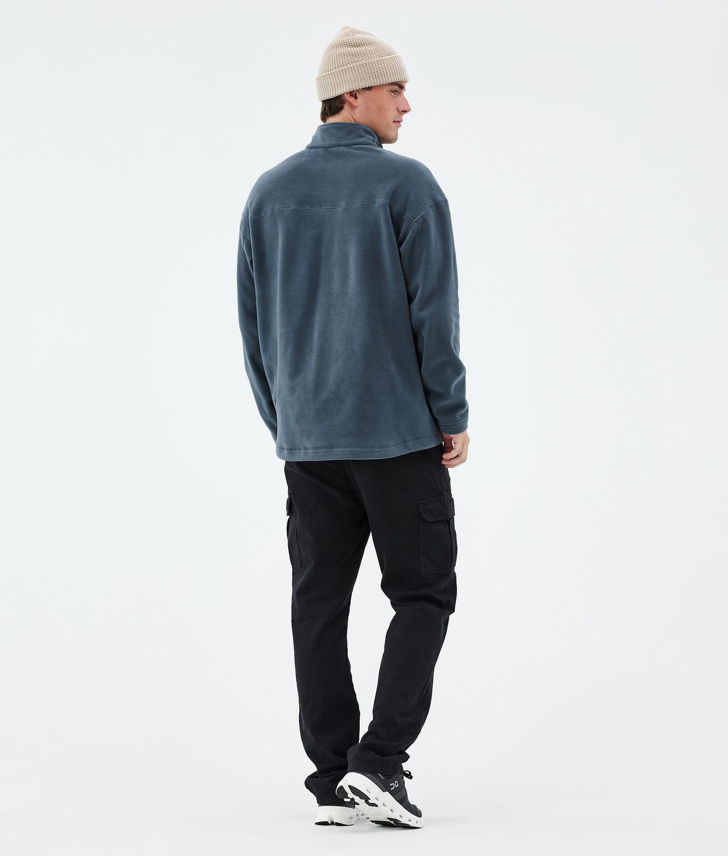 Fleece Sweater Men Metal Blue