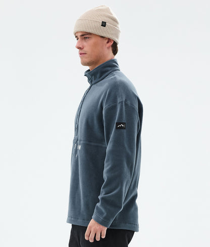 Fleece Sweater Men Metal Blue