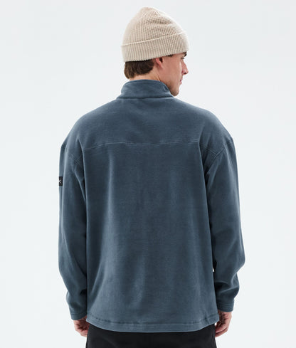Fleece Sweater Men Metal Blue