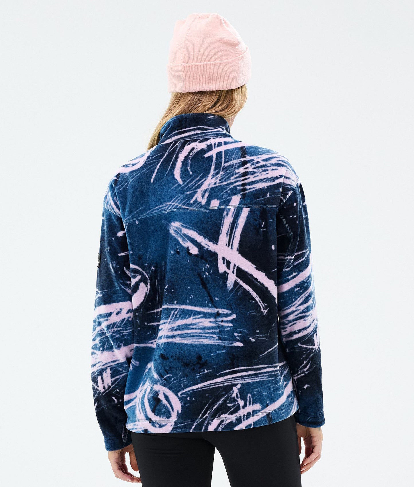 Fleece Sweater Women Carvings Pink