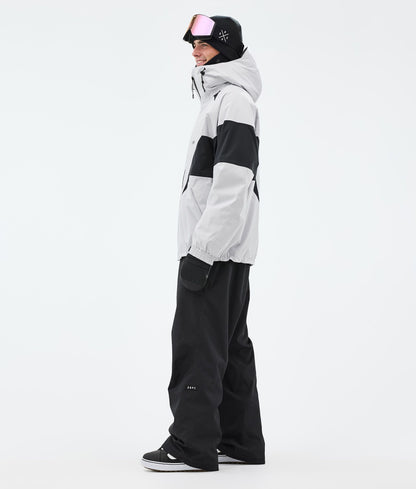 Snowboard Jacket Men Spike Light Grey/Black