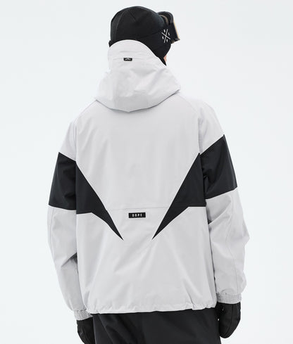 Snowboard Jacket Men Spike Light Grey/Black