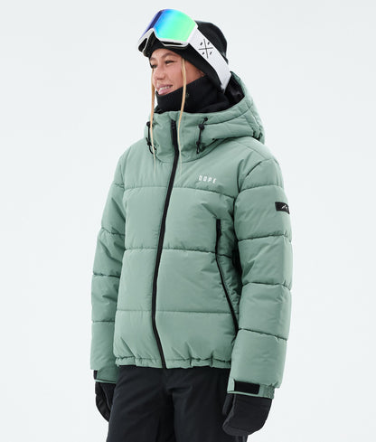 Snowboard Jacket Women Faded Green