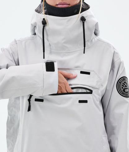 Snowboard Jacket Women Light Grey